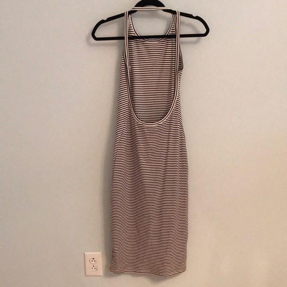 Striped high neck body con dress GB - Picture 2 of 2